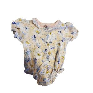 Disney Babies romper 6-9 months vintage Minnie Mickey Mouse lace